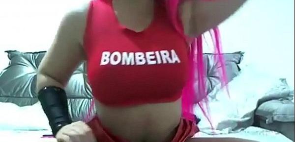  Débora Fantine Live Sexy Bombeira